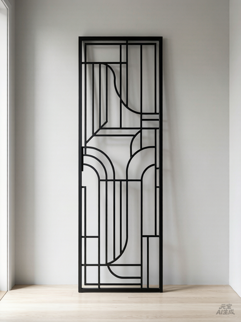 Art deco single panel divider